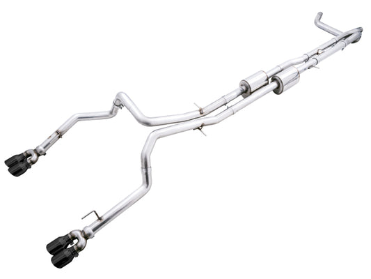 AWE Tuning 0FG Split Rear Exit Cat-back Silverado/Sierra 1500 | 2019-24 (3015-43204)