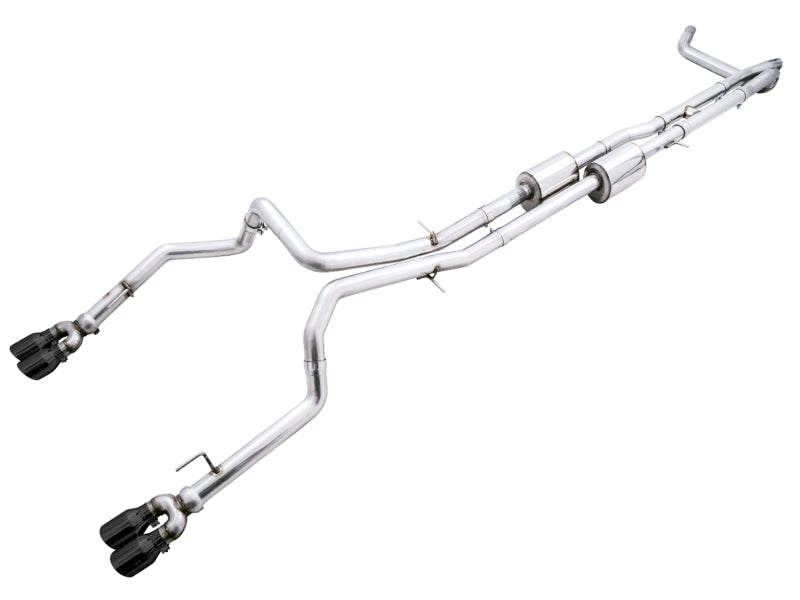 AWE Tuning 0FG Split Rear Exit Cat-back Silverado/Sierra 1500 | 2019-24 (3015-43204)