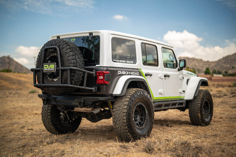 DV8 Offroad Body Mounted Tire Carrier | Jeep Wrangler JL (18-25) (TCJL-14)