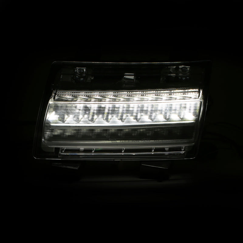 ANZO LED Fender Lights Sequential Signals (F&R): Jeep Wrangler JL / Gladiator JT 2018-2024 w/ Chrome - Clear