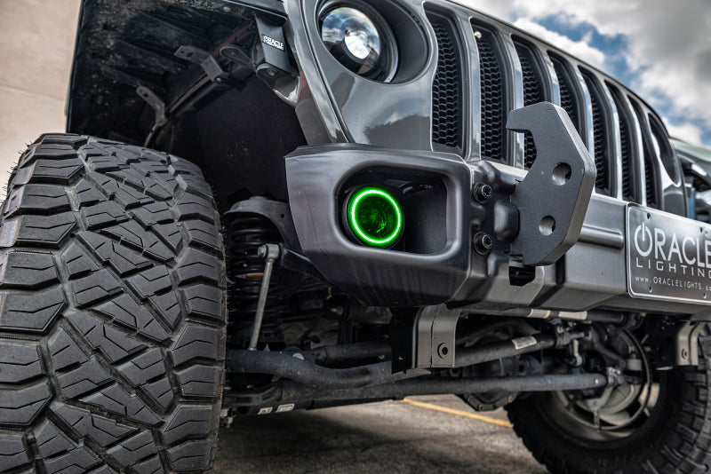 ORACLE Lighting Hi-Perf LED Fog Lights (FRONT): Jeep Wrangler / Gladiator (07-26) - Black