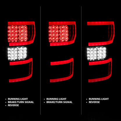 ANZO LED Taillights Chrome | Ford F-150 (18-19) (321340)