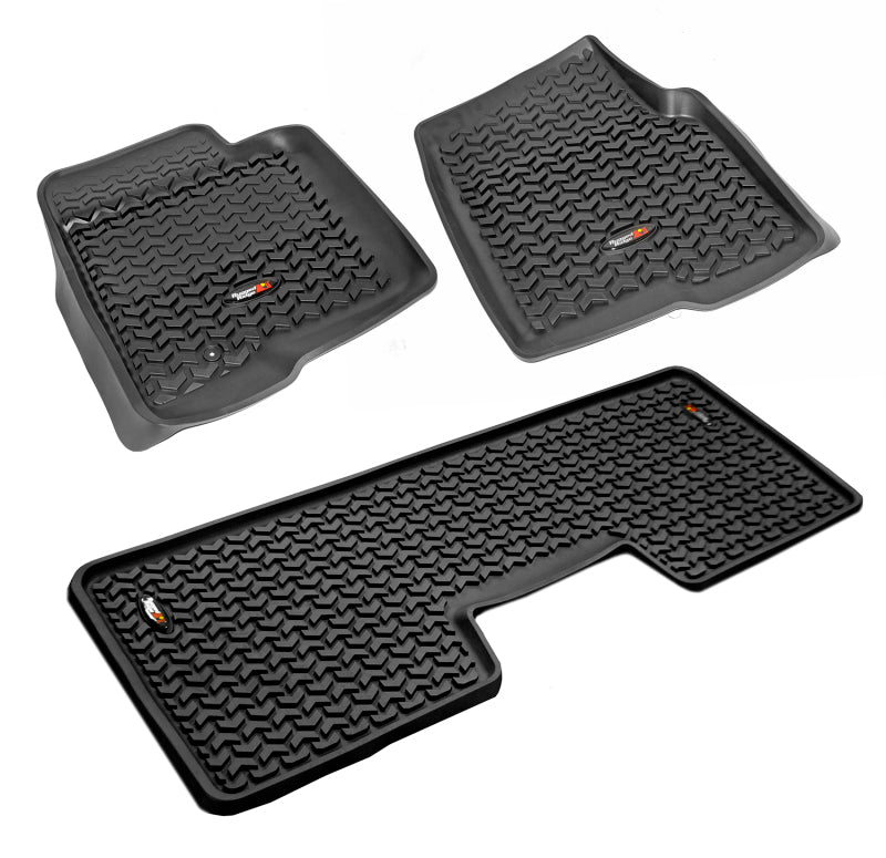 Rugged Ridge Front/Rear Floor Liner | Ford F-150 (09-12, 13-14) / Raptor (10-14) (82989.21)