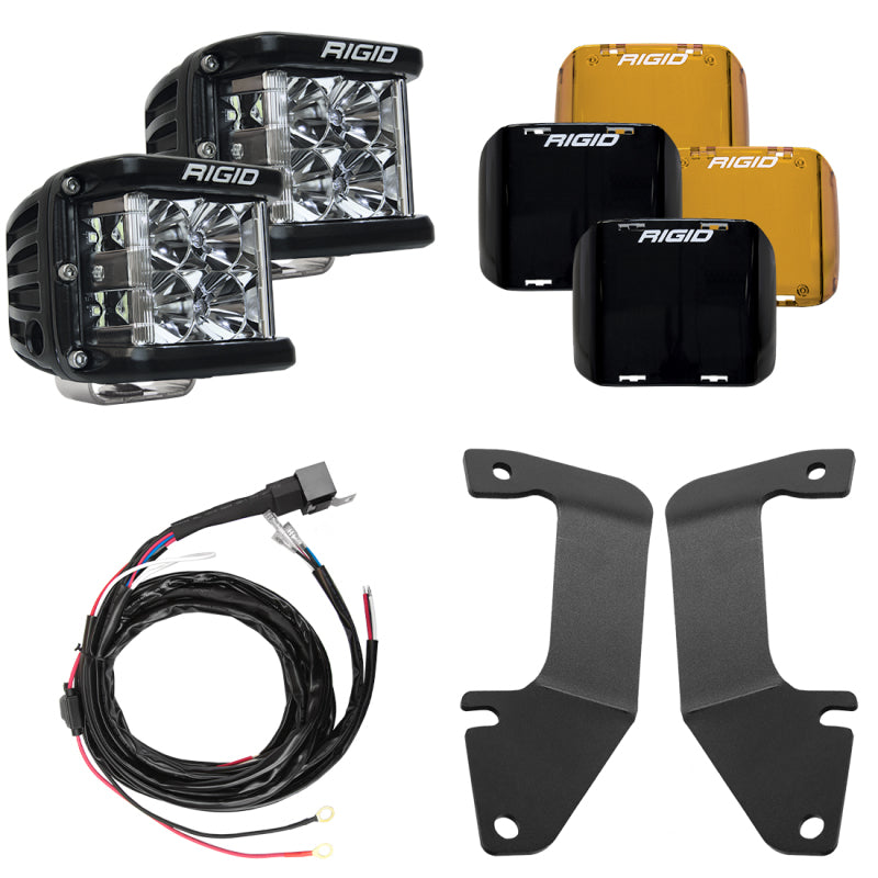 Rigid Industries A-Pillar Light Kit w/ D-SS Flood | Toyota Tundra (14-20 / 19-21) (46705)