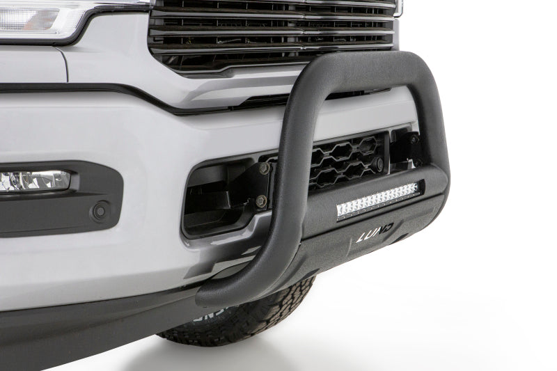 LUND Black Bull Bar w/ Light & Wiring | Chevrolet Silverado 2500HD/3500HD (20-22) / GMC Sierra 2500HD/3500HD (20-26) (47121201)