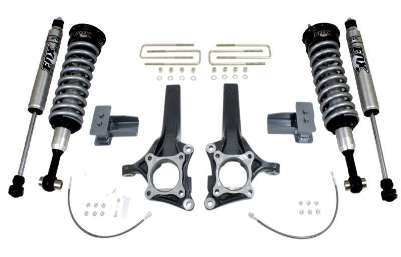 MaxTrac 7in/4in MaxPro Elite Spindle Lift Kit w/ FOX Shocks | Ford F-150 (15-18) (K883274F)
