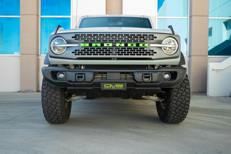 DV8 Offroad Capable Front Bumper License Plate Mount | Ford Bronco (21-26) (LPBR-05)