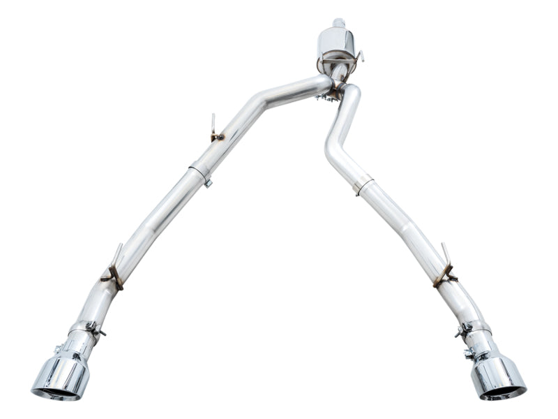 AWE 0FG Dual Rear Exit Catback Exhaust Chrome Silver Tips (REAR): Dodge & RAM Classic 1500 5.7L 2009-21