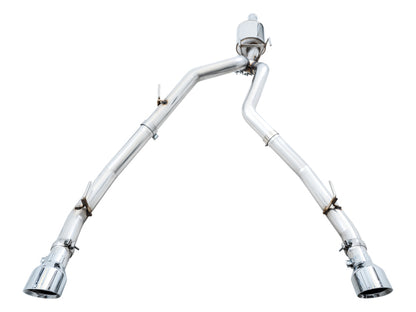 AWE 0FG Dual Rear Exit Catback Exhaust Chrome Silver Tips (REAR): Dodge & RAM Classic 1500 5.7L 2009-21