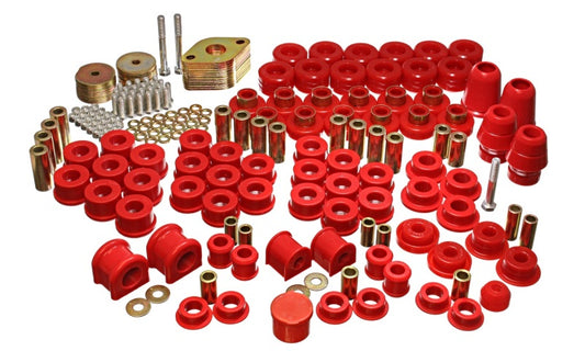 Energy Suspension Master Bushing Set Red (F&R): Jeep Wrangler Unlimited JK 4 Door 2007-2018