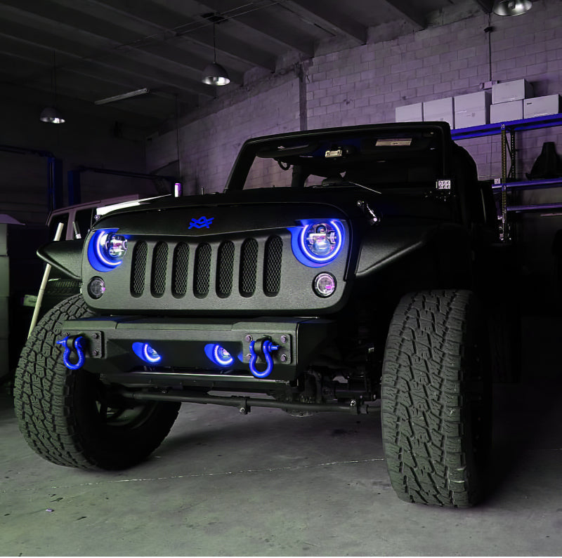 Oracle Lighting High Powered Black LED Headlights: Jeep Wrangler (07-17) / Wrangler JK (18)