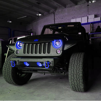 Oracle Lighting High Powered Black LED Headlights: Jeep Wrangler (07-17) / Wrangler JK (18)