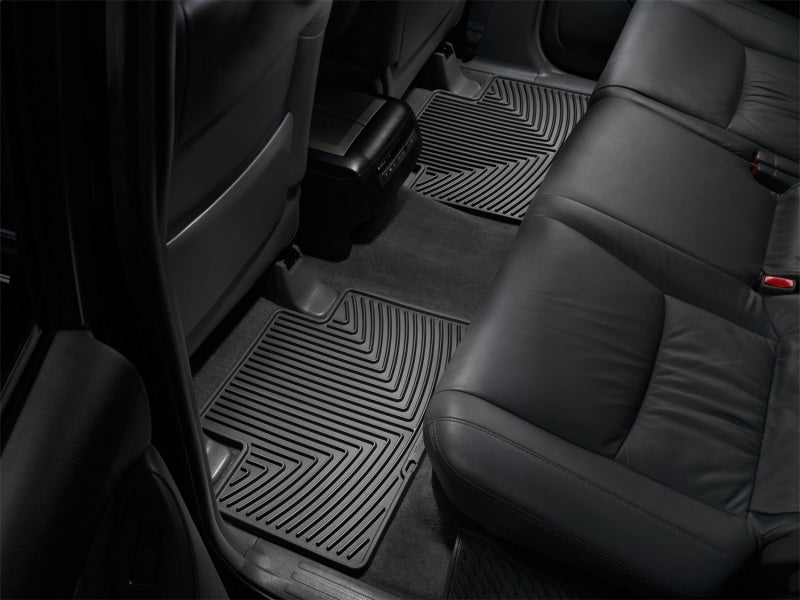 WeatherTech Rear Rubber Floor Mats | Toyota Tacoma Crew Cab (05-13) Black (W136)