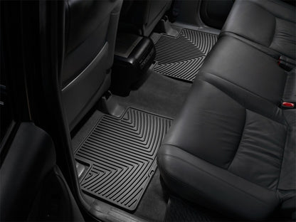 WeatherTech Rear Rubber Floor Mats | Toyota Tacoma Crew Cab (05-13) Black (W136)