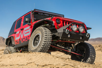 DV8 Offroad Flat Tube Fenders (FRONT AND REAR): Jeep Wrangler JK 2007-2018