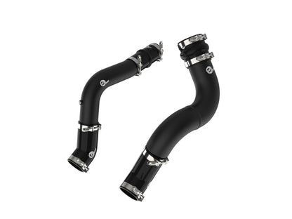 aFe BladeRunner Hot & Cold Charge Pipe Kit: Fits RAM 2500/3500 2019-2023 6.7L Cummins - Wrinkle Black