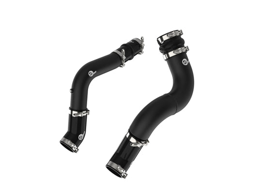aFe BladeRunner Hot & Cold Charge Pipe Kit: Fits RAM 2500/3500 2019-2023 6.7L Cummins - Wrinkle Black
