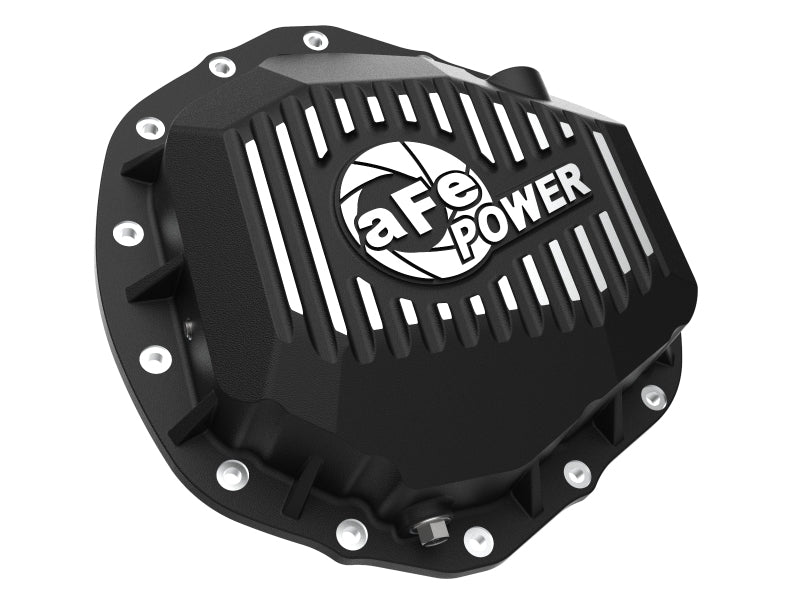 aFe Pro Series Rear Diff Cover w/ Machined Fins Black | Chevy Silverado 2500 HD (20) (46-71260B)