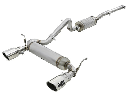 aFe Rebel Series 2.5" Cat-Back Exhaust Polished Tips (REAR): Jeep Wrangler JK 2007-2018 3.8/3.6L