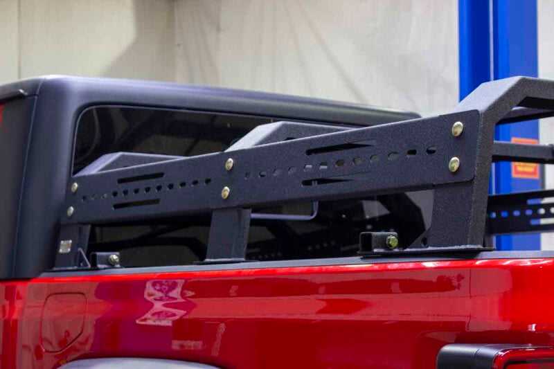 Fishbone Offroad Half Height Tackle Bed Rack: Fits Most Jeep Wrangler / Gladiator Models (2018-2026)