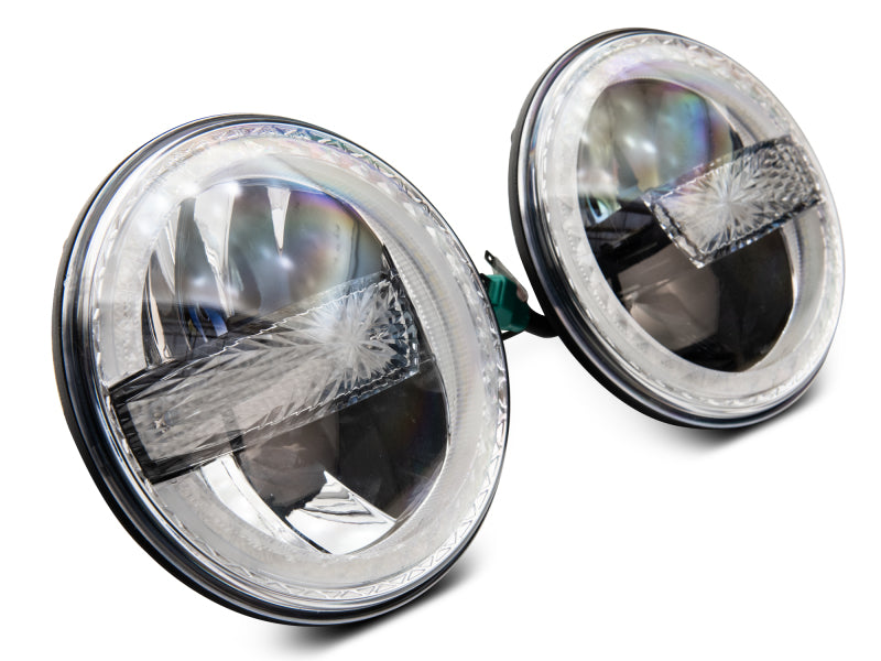 Raxiom 7-Inch LED Headlights w/ Halos | Jeep Wrangler TJ / JK (J155018)