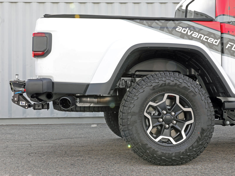 aFe Vulcan SS DPF-Back Exhaust (Black Tip) (REAR): Jeep Gladiator 3.0L EcoDiesel (21-25) - Black