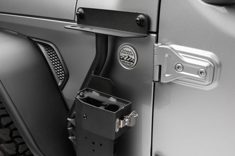 Go Rhino Front Fender Jack Mount (FRONT): Jeep Wrangler / Gladiator (07-26) - Textured Black