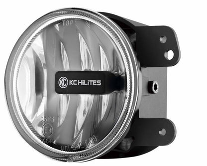 KC HiLiTES 4" Gravity LED G4 SAE Fog Light (FRONT): Jeep Wrangler JK 2010-2018