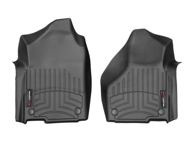WeatherTech FloorLiner Front Floor Mats (Black): Ram 2500 & 3500 2019 - 2025 (Regular Cab, NO PTO)