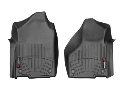 WeatherTech FloorLiner Front Floor Mats (Black): Ram 2500 & 3500 2019 - 2025 (Regular Cab, NO PTO)