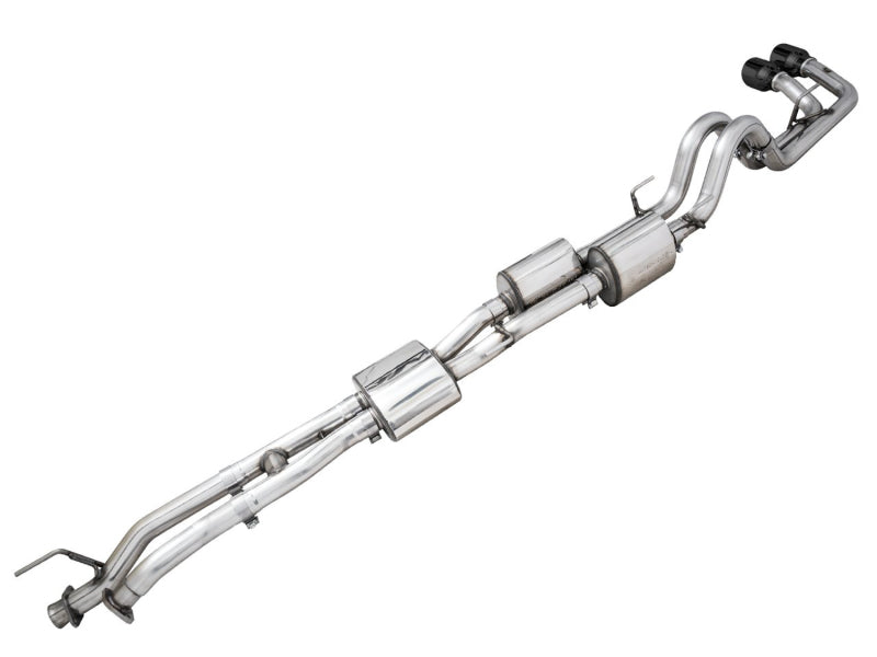 AWE 16-22 Toyota Tacoma Dual Catback Exhaust w/ BashGuard | Toyota Tacoma (16-19, 20-23) (3015-33826)