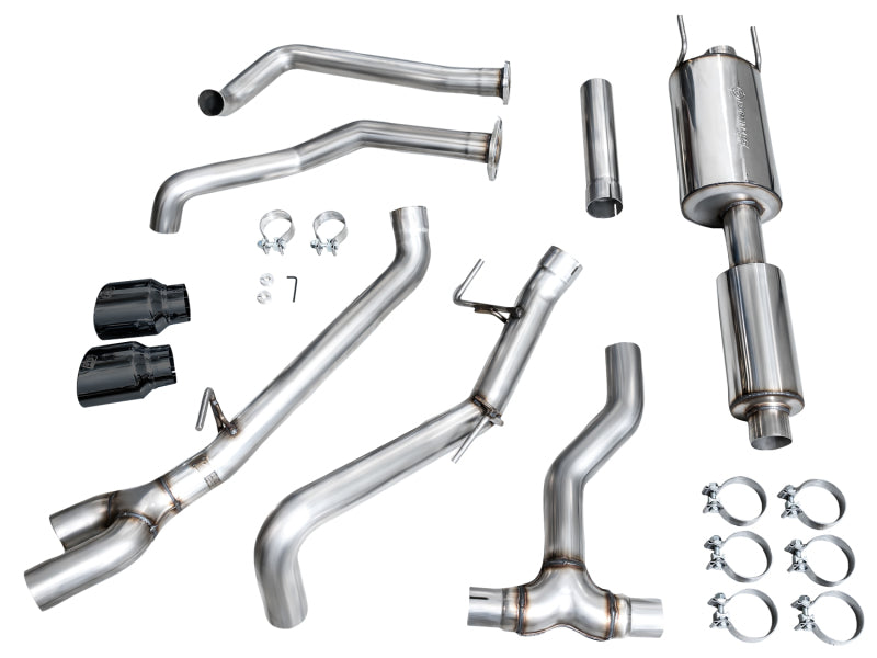 AWE 0FG Dual Diamond Black Tips Exhaust | Toyota Tundra (22-26) (3015-33063)