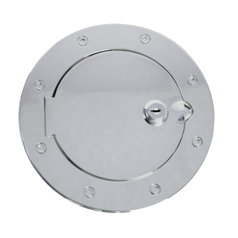 Rugged Ridge Stainless Steel Locking Gas Cap Door: Fits Most Jeep Wrangler Models (2007-2018)