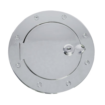 Rugged Ridge Stainless Steel Locking Gas Cap Door: Fits Most Jeep Wrangler Models (2007-2018)