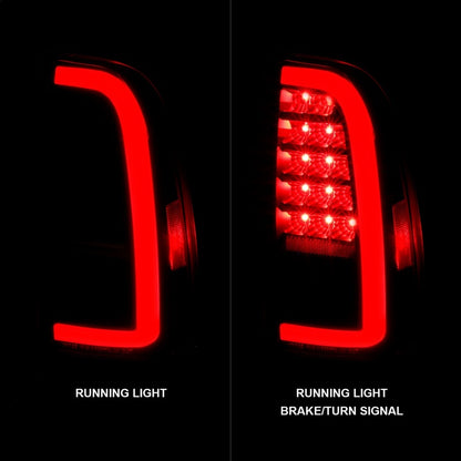 ANZO LED Tail Light Assembly w/ Light Bar Black Housing Clear Lens | Toyota Tundra (00-06) (311411)