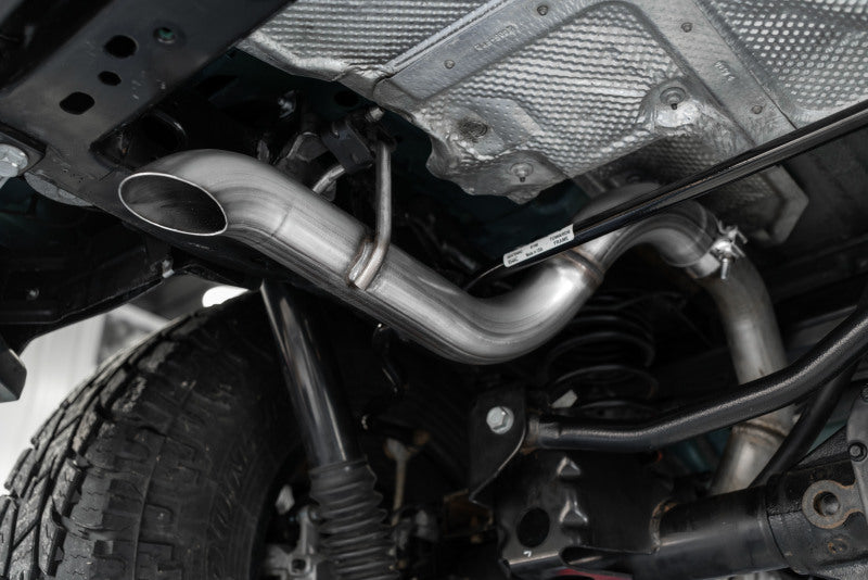 MBRP 2.5in Axle Back Muffler Bypass Pipe: Jeep Wrangler 2018-2024