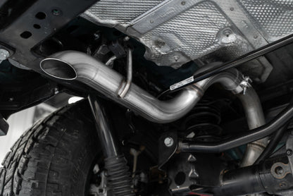 MBRP 2.5in Axle Back Muffler Bypass Pipe: Jeep Wrangler 2018-2024