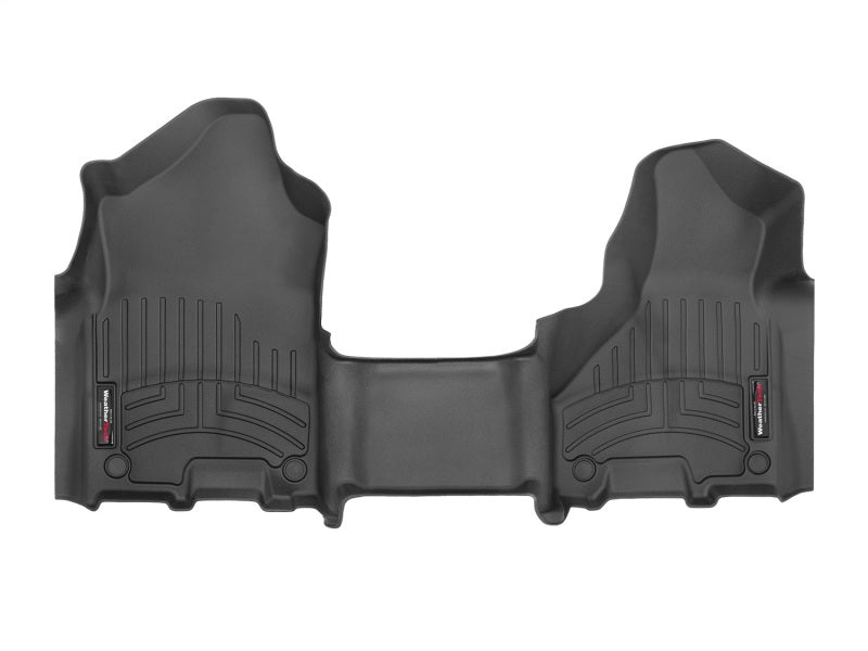 WeatherTech FloorLiner Front Floor Mats (Black): Ram 2500 & 3500 2019 - 2024 (Crew Cab w/OUT PTO)