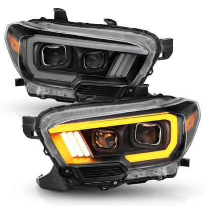 ANZO 2016-2017 Toyota Tacoma Projector Headlights w/ Switchback LED DRL | Toyota Tacoma (16-17) (111397)