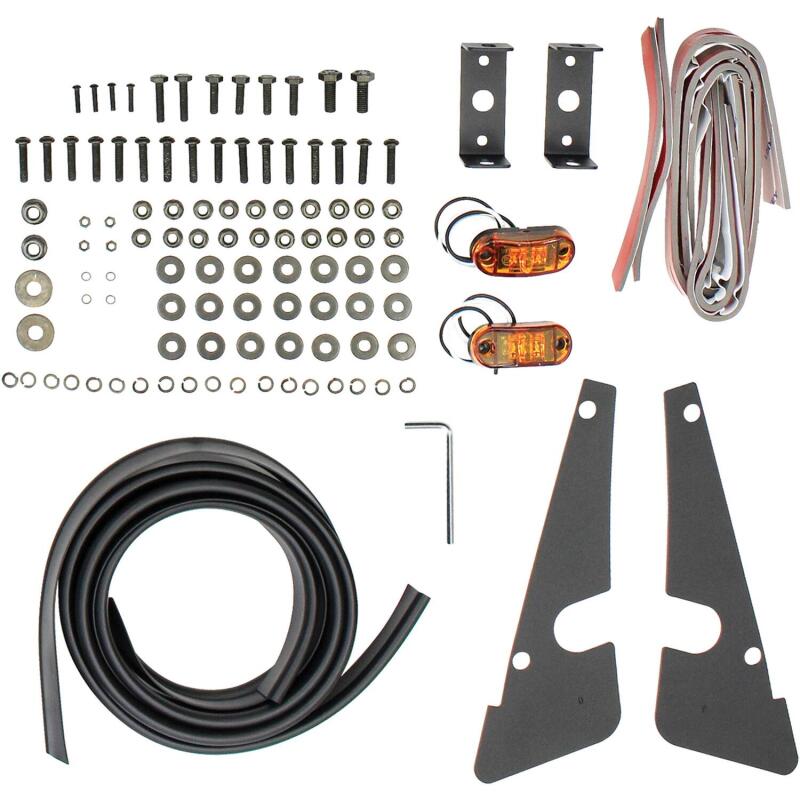 Westin Textured Black Tube Fenders (FRONT): Jeep Wrangler (07-17) / Wrangler JK (18)