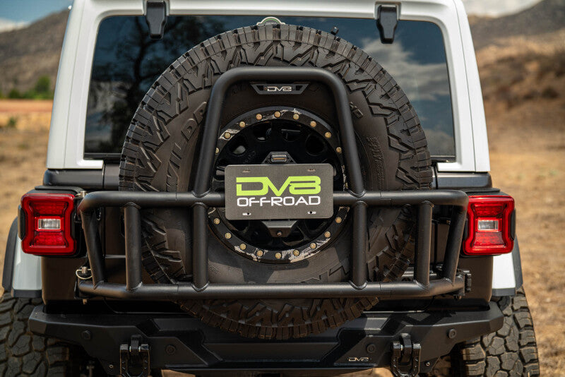 DV8 Offroad Body Mounted Tire Carrier | Jeep Wrangler JL (18-25) (TCJL-14)