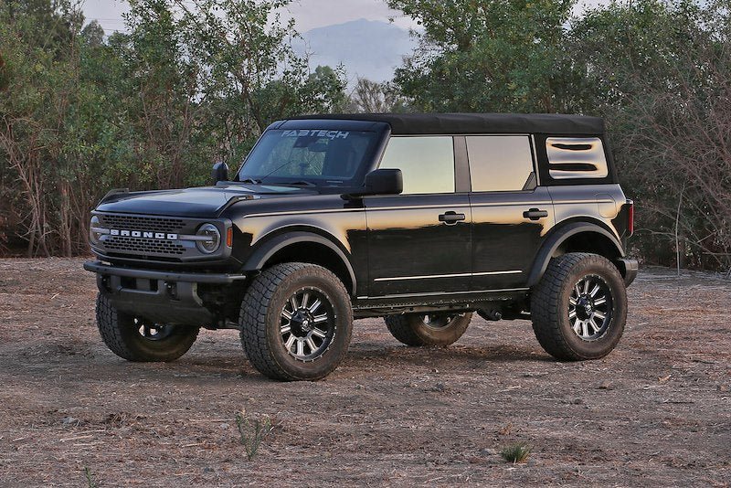 Fabtech Dirt Logic 2.5 4 in Coilover Suspension Lift Kit - 2021+ Ford Bronco 4DR Suspension offroad accessory | Iron Ridge Offroad
