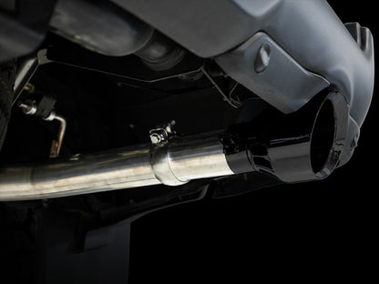 AWE 0FG Dual Rear Exit Catback Exhaust Diamond Black Tips (REAR): Dodge & RAM Classic 1500 2009-2021 5.7L