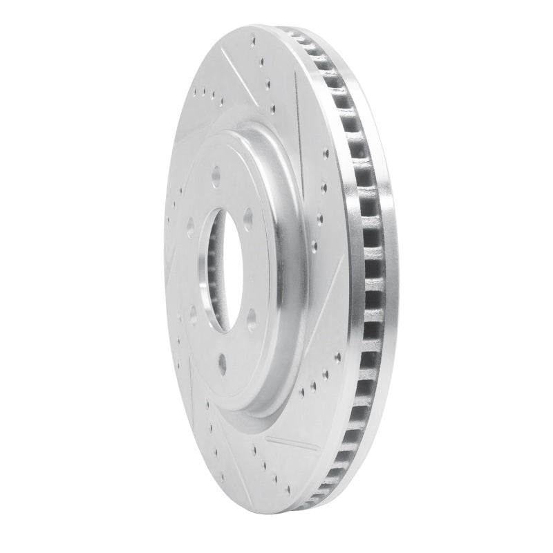 R1 21-25 Ford F-150 RWD Front Right Drilled & Slotted Silver Brake Rotor | Ford F-150 (21-25) (631-54287R)
