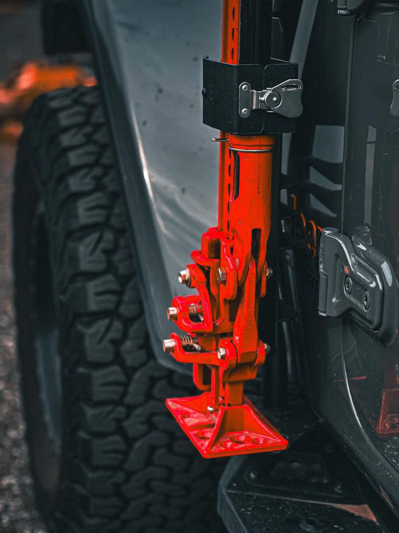 Go Rhino Front Fender Jack Mount (FRONT): Jeep Wrangler / Gladiator (07-26) - Textured Black
