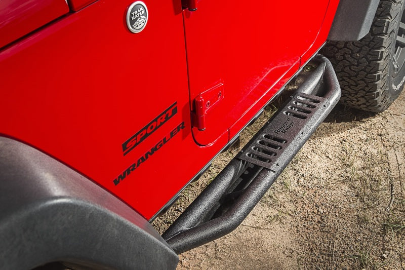 Rugged Ridge RRC Side Armor Guard Plates: Jeep Wrangler (07-18) w/ Textured Black