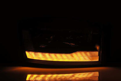 AlphaRex LUXX LED Projector Headlights (Chrome): Dodge Ram 1500 (06-08) & 2500/3500 (06-09)