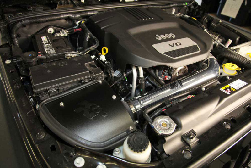 K&N 77 Series Cold Air Intake: Jeep Wrangler 3.6L V6 2012 - 2018