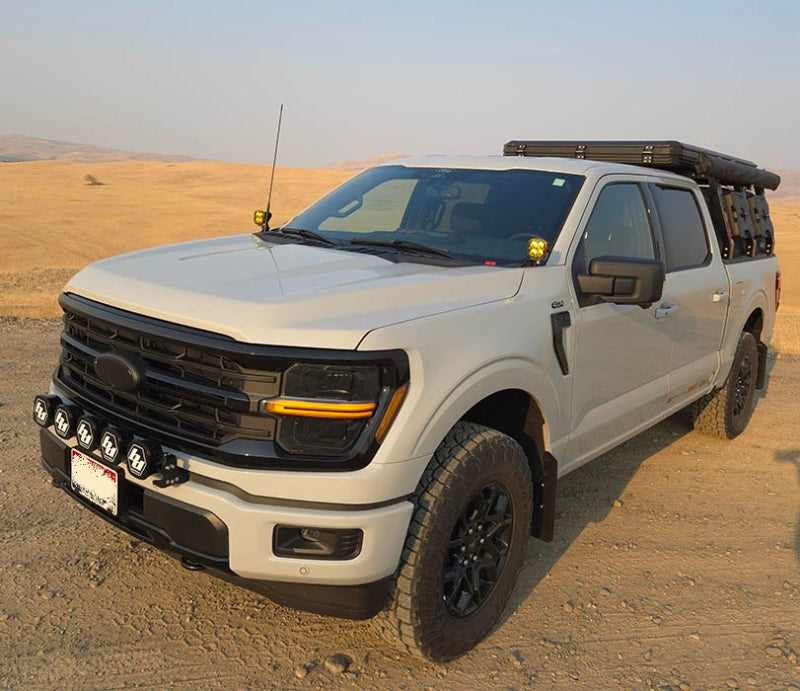 Rally Armor UR Black Mud Flaps | Ford F-150 (21-23) / F-150 (24-26) (MF115-UR-BLK-MBK)