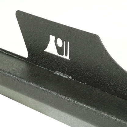 Rugged Ridge XHD One-Piece Rock Sliders (2 DOOR): Fits Most Jeep Wrangler Models (2007-2018)